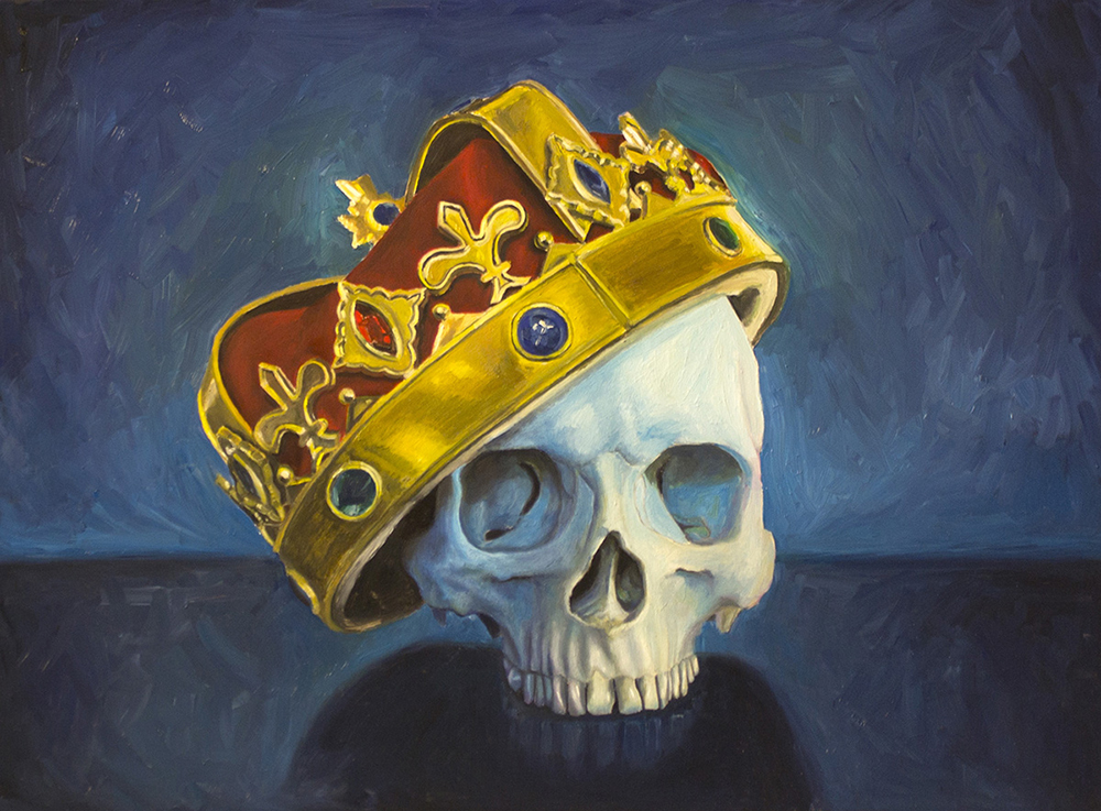 Painting of a skull